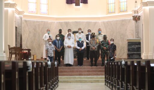 Jum'at Agung di Gereja Kadetral Surabaya, Umat Nasrani dapat Pengamanan dari Forkopimda Jatim