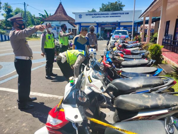 Satlantas Polres Bondowoso Amankan Puluhan Kendaraan Roda Dua Dalam Sepekan Ramadhan