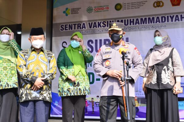 Gandeng Muhammadiyah, Kapolri: Sangat Membantu Percepatan Vaksinasi