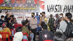 Sinergitas TNI-Polri, Alumni AKABRI 98 Nawahasta Gelar Vaksinasi dan Baksos di Seluruh Nusantara