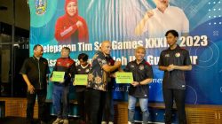 Pelepasan Atlet Jatim ke SEA Games XXXII Kamboja oleh Pemprov bersama KONI Jatim