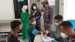 Serbuan Vaksin Dosis Kedua Di Balai Kesehatan Pangkalan TNI AL Cilacap Bagi Masyarakat Maritim Di Kabupaten Cilacap